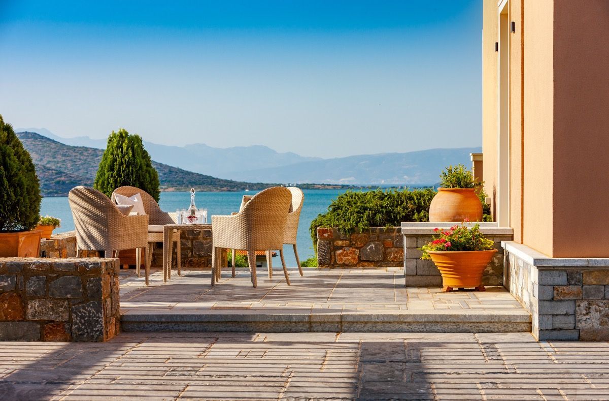 Panorama villa photo.